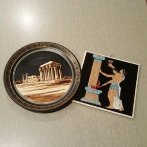 Handmade from Greece tribe and plate